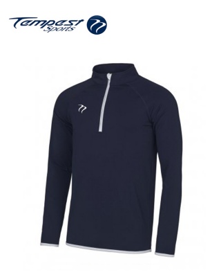 Tempest Mens Navy White Half Zip Midlayer